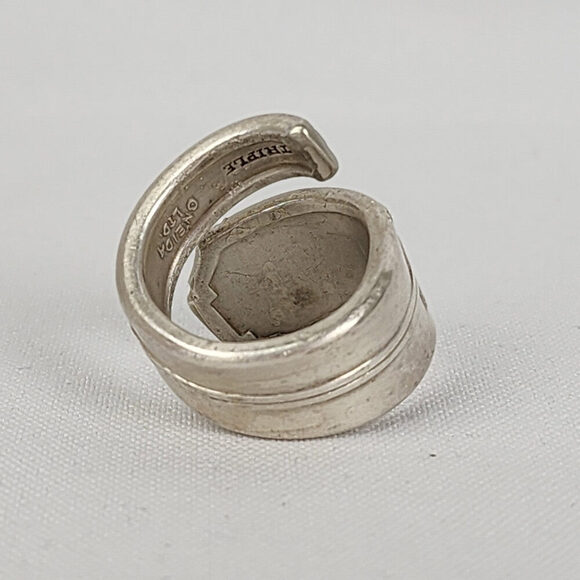Vintage Oneida Silver Spoon Ring Size 8 - Picture 4 of 8